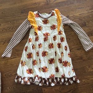 Millie Loves Lily Thanksgiving dress: never worn. Excellent condition.
